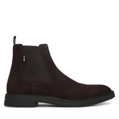 Botki męskie - Sztyblety BOSS Calev 50552528 Brązowy - miniaturka - grafika 1