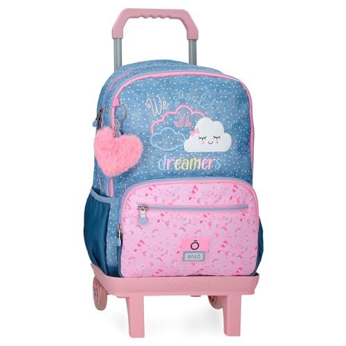 Enso Dreamer Plecak szkolny z wózkiem Niebieski 32x44x17 cms Poliester 23,94L, niebieski, plecak szkolny na kółkach