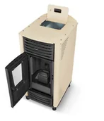 Piece wolnostojące - HELENA piec kominkowy, kominek na pellet 12 kW. - krem - miniaturka - grafika 1