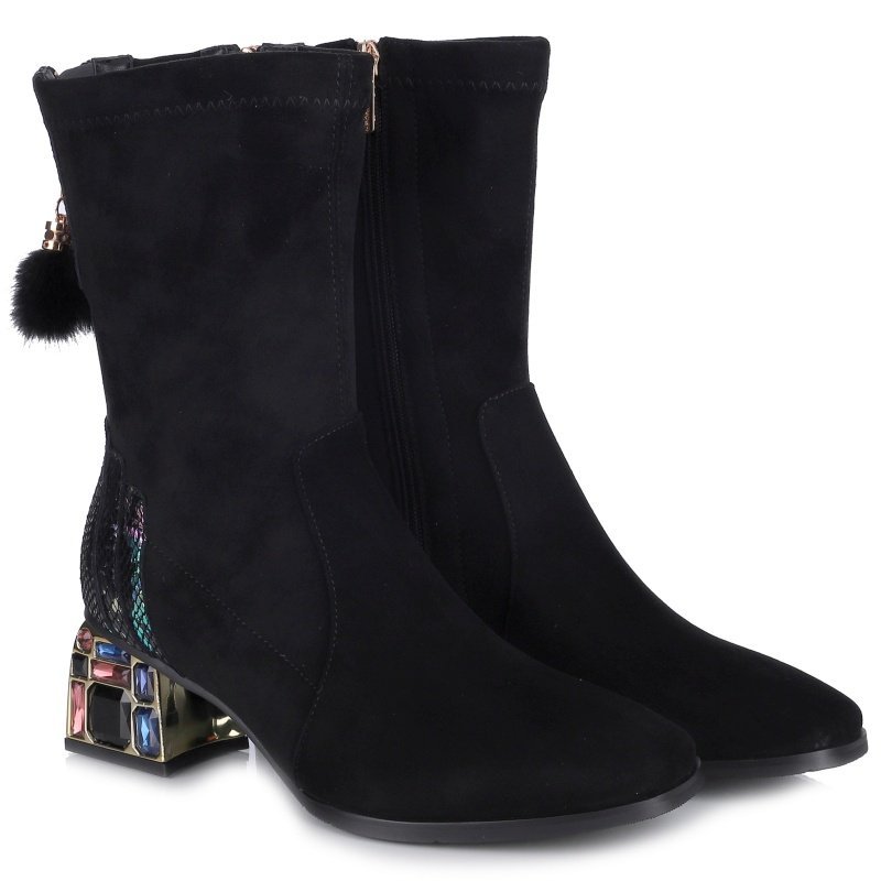 Botki damskie Loretta Vitale C3892 BLACK R.37