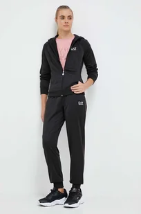 EA7 Emporio Armani dres damski kolor czarny - Dresy damskie - miniaturka - grafika 1