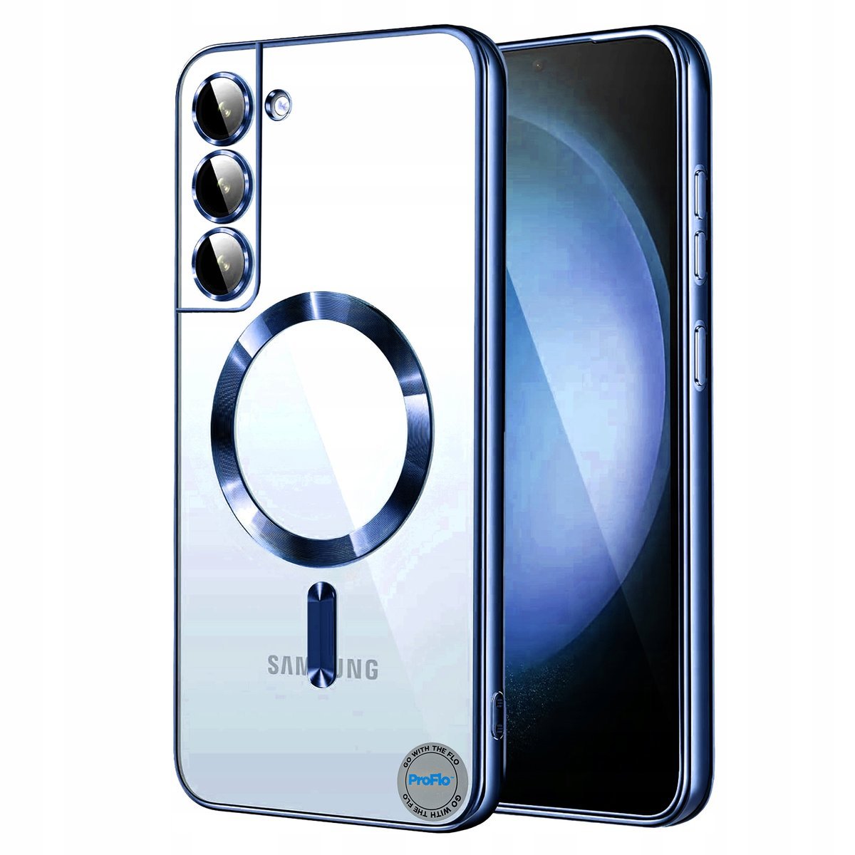 Etui do Samsung S21 do MagSafe Niebieskie Granatowe Case Obudowa