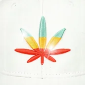 Czapki i chusty sportowe męskie - Czapka z daszkiem baseballówka liść regulacja - miniaturka - grafika 1