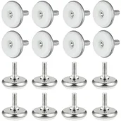 Zawiasy, okucia i inne akcesoria - 30 szt. nóżek meblowych z gwintem M6, stopki poziomujące do mebli z żelaza i plastiku, antypoślizgowe nogi do krzeseł i stołów, nóżki meblowe M6 chron - miniaturka - grafika 1