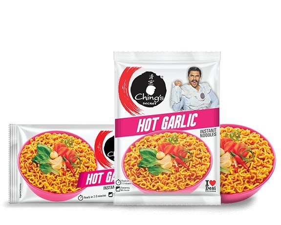 Makaron Instant Hot Garlic Noodles Chings Secret 240g