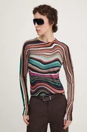 Swetry damskie - Desigual sweter LIVERPOOL damski kolor czarny lekki 24WWJF69 - miniaturka - grafika 1