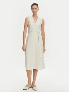 Calvin Klein Sukienka letnia K20K208424 Beżowy Regular Fit - Sukienki - miniaturka - grafika 1