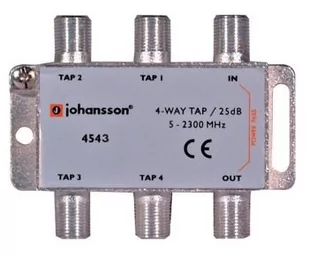 4 WAY TAP Odgałęźnik 4-krotny Johansson 25 dB 4543 - Akcesoria TV-SAT - miniaturka - grafika 1