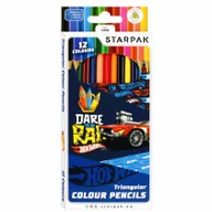 Przybory szkolne - Starpak Kredki ołówkowe Hot Wheels 490887 12 kolorów - miniaturka - grafika 1