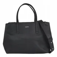 Torebki damskie - Calvin klein torebka damska ck must tote md czarna - miniaturka - grafika 1