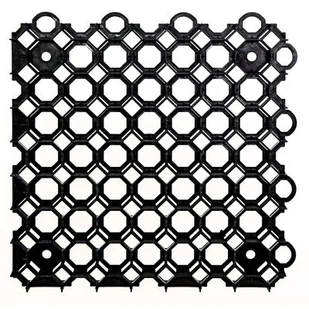 Kratka trawnikowa 500 x 500 mm czarna - Kostki brukowe i krawężniki - miniaturka - grafika 1