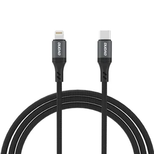 Kabel przewód w oplocie USB-C - iPhone Lightning 30W 1.2m - czarny DUDAO - Kable USB - miniaturka - grafika 1