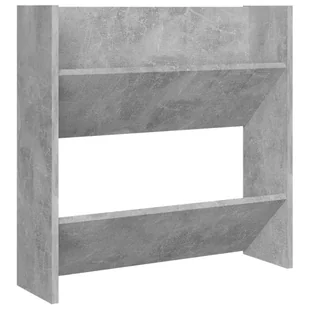 vidaXL Półka ścienna na buty, szara, 60x18x60 cm, płyta wiórowa - Wieszaki i stojaki - miniaturka - grafika 1