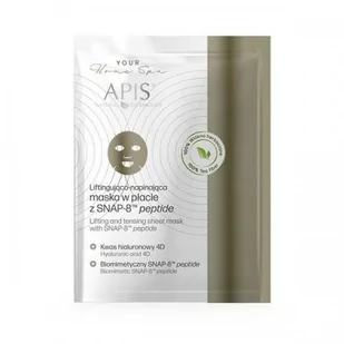 Apis Professional Liftingująca i napinająca maska w płacie z SNAP-8 peptide Lifting Peptide 20g - Maseczki do twarzy - miniaturka - grafika 1