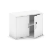 Inne meble biurowe - B2B Partner Nadstawka dwudrzwiowa, 800 x 400 x 600 mm, biały 437454 - miniaturka - grafika 1