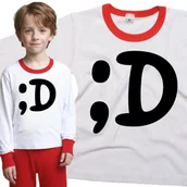 Piżamy dla dziewczynek - Piżama dziecięca Emotikon Uśmiech Zabawny Żart 86/92 - VoloDonum - miniaturka - grafika 1
