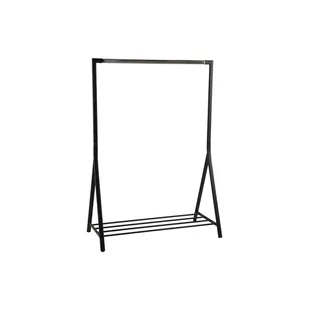 Actona Wieszak Na Ubrania Z Półką Breni 165X117X59 Czarny - Wieszaki i stojaki - miniaturka - grafika 1
