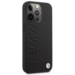 Etui na telefon BMW BMHMP14XSLLBK do Apple iPhone 14 Pro Max 6,7" czarny/black hardcase Signature Logo Imprint Magsafe - Etui i futerały do telefonów - miniaturka - grafika 4