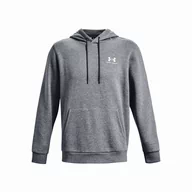 Bluzy sportowe męskie - Męska bluza Under Armour Essential Fleece Hoodie Rozmiar: XXL / Kolor: szary - miniaturka - grafika 1