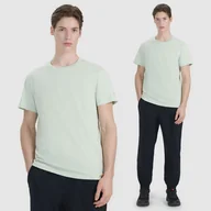 Koszulki męskie - Koszulka Męska 4F T-shirt Z Nadrukiem Regular Miętowa 4FWSS25TTSHM2239 XXL Miętowy - miniaturka - grafika 1