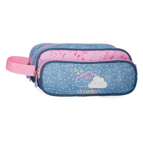Enso Dreamer Triple Case Niebieski 22x10x9 cms Poliester by Joumma Bags, niebieski, Potrójne etui
