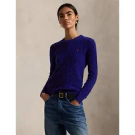 Swetry damskie - POLO RALPH LAUREN Wełniany sweter JULIANNA | Regular Fit | z dodatkiem kaszmiru - miniaturka - grafika 1