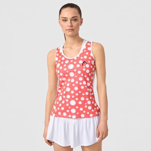 HEAD Spirit II Tank Top damski, grejpfrut/nadruk perf w