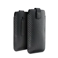 Etui i futerały do telefonów - Forcell Futerał Pocket Carbon - Model 17 - Do Samsung A02s / A03s / A12 / A21s / A32 5g Xiaomi Redmi 9a / 9at / 9c / Note 10 Pro / Mi11 Oppo A52 / A72 / A92 Realme 7i - miniaturka - grafika 1