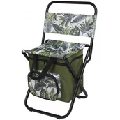 Krzesła - KRZESŁO WĘDKARSKIE TURYSTYCZNE SKŁADANE JUNGLE LIGHT Z TORBĄ POD SIEDZISKIEM 35x28x58CM - miniaturka - grafika 1