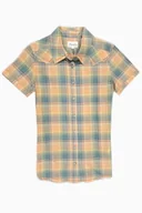 Koszule damskie - WRANGLER SAMMY SHIRT CORAL GOLD - miniaturka - grafika 1