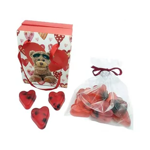 Mini mydełka czerwone serca płatki róż w torebce 10 szt - Mydła - miniaturka - grafika 1