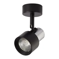 Lampy ścienne - Spot Cino 1xGU10 Czarny + Chrom - miniaturka - grafika 1