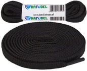 Akcesoria obuwnicze - Sznurówki Sznurowadła Czarne płaskie 150cm - miniaturka - grafika 1