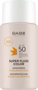 Babe Laboratorios Sunscreen Super Fluid BB z efektem tonizującym SPF 50 każdy rodzaj skóry 50 ml (8436571631114) - Balsamy i kremy do opalania - miniaturka - grafika 1