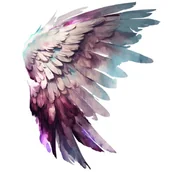 Pasmanteria - Naprasowanka Skrzydla anioł sztuka 12 - miniaturka - grafika 1