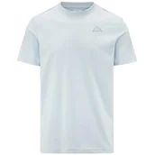 Koszulki męskie - Kappa Cafers Slim Tee Wygodna i stylowa koszulka techniczna kolor niebieski ballad i niebieski Forget, rozmiar 12Y - miniaturka - grafika 1