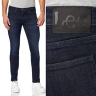 Spodnie męskie - Lee Luke Slim Dark Park Granatowe Rurki W30 L32 - miniaturka - grafika 1