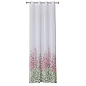 Firany - Firana na kółkach JARDIN 140 x 260 cm, kolor różowo/biały - miniaturka - grafika 1