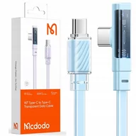 Kable USB - Mcdodo Szybki Kabel Kątowy Usb-C Pd 65W 1,8M Niebieski - miniaturka - grafika 1