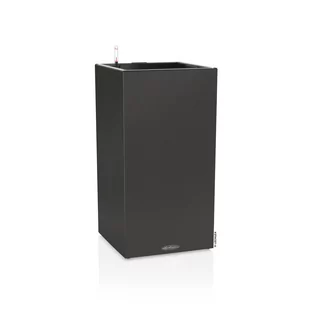 Donica Lechuza CANTO Stone Kolumna 40 LED grafitowy czarny - Donice - miniaturka - grafika 1