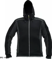 Odzież robocza - CERVA DAYBORO - męska bluza, kaptur, odblaskowe elementy, 55% bawełna, 45% poliester - czarny XXL - miniaturka - grafika 1