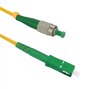 Qoltec Patchcord Światłowodowy FC/APC-SC/APC SM 9/125 G652D 5m 54303 - Patchcordy - miniaturka - grafika 1