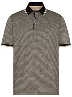 Koszule męskie - bugatti Męska koszula polo, beżowo-50-35102, regularna, beżowy-50, M - grafika 1