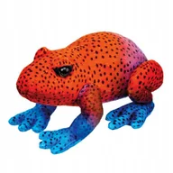 Lalki dla dziewczynek - MASKOTKA PLUSZOWA ŻABA CZERWONA 13 CM - miniaturka - grafika 1