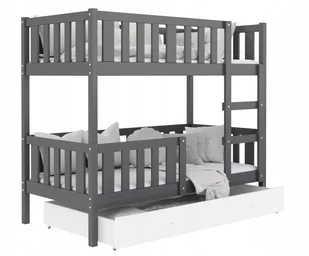 ﻿Łóżko piętrowe 160x80 + materace BOBO - Łóżka dla dzieci i młodzieży - miniaturka - grafika 1