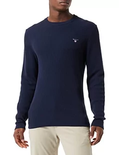 GANT sweter męski, niebieski (Evening Blue), M - Swetry męskie - miniaturka - grafika 1