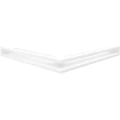 Akcesoria kominkowe - Kratki.pl Kratka wentylacyjna luft narożny 560x560x60 biała LUFT/NS/60/B - miniaturka - grafika 1