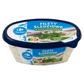 Konserwy i dania rybne - Carrefour Classic Filety śledziowe w sosie koperkowym 280 g - miniaturka - grafika 1