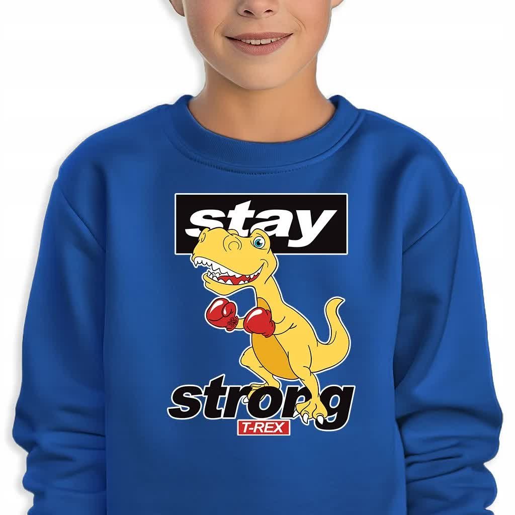 Bluza Dziecięca Granatowy T-Rex Stay Strong Mix Wiele Wzorów -116 Cm (5-6)