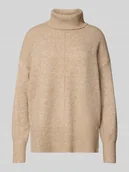 Swetry damskie - Golf o kroju regular fit z dodatkiem wełny model ‘MALOU’ - miniaturka - grafika 1